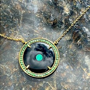 Gold plated 925 sterling silver chain and pendant reversible.